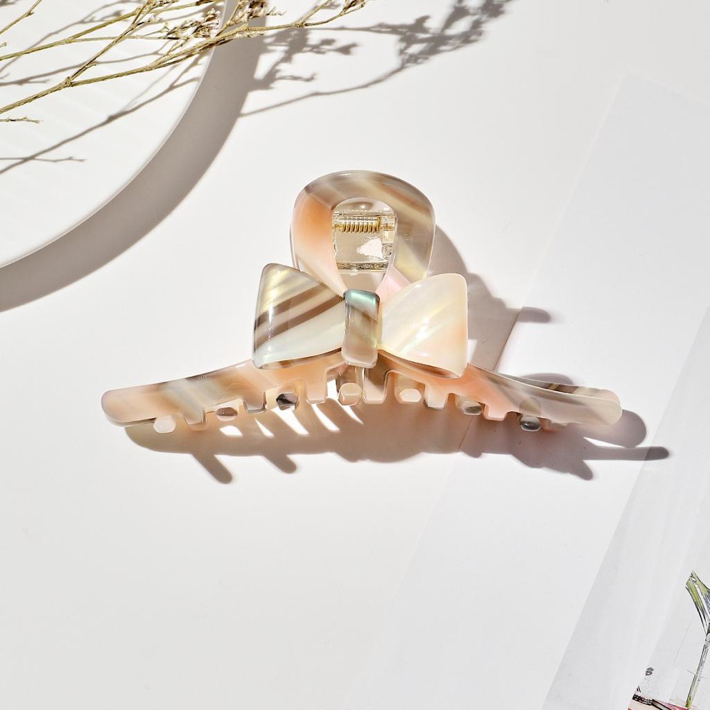 1pc simple high-end vinegar clip, multifunctional bow hair clip, back of the head hair clip, bow tie, shark clip hair accessory