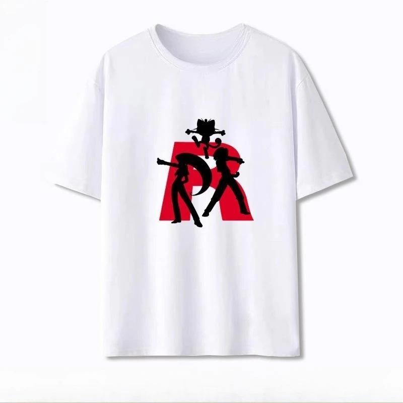 2026 Pok É Mon Anime Team Male and Female Creative 3D Printed Tshirt New Harajuku Loose Casual Fashionable Short Sleeved Shirt