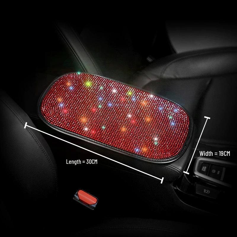 Red Diamond Auto Lendenstütze & Nackenkissen Set - Robuste eingelegte Edelsteine