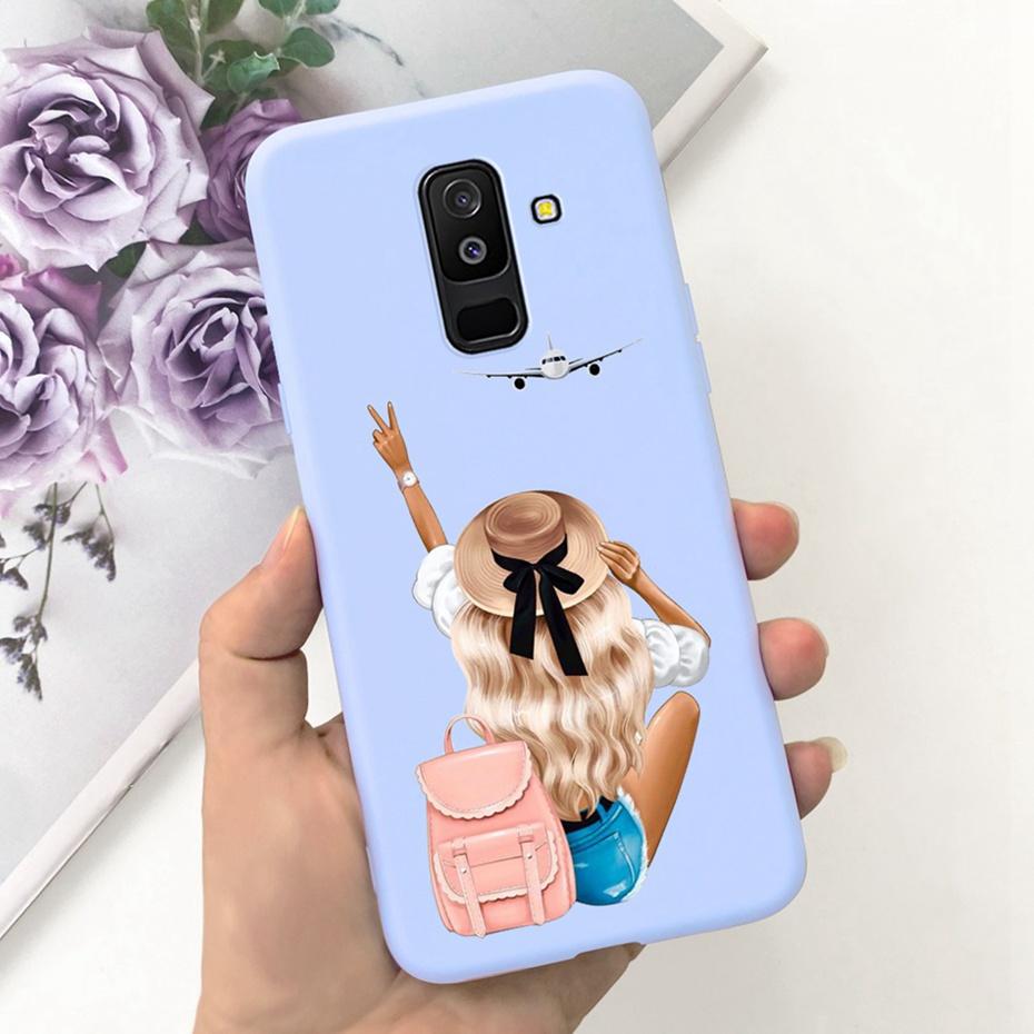 Fashion Case For Samsung Galaxy A6 Plus 2018 Soft Silicon TPU Back Cover For Samsung A6 2018 A 6 A6+ A6plus Phone Cases