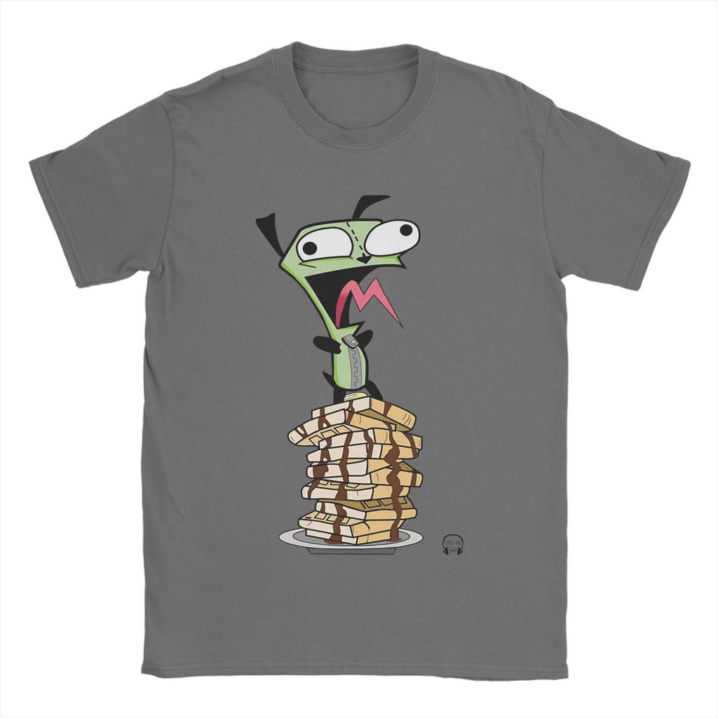 Invaders Zims Cotton T-Shirt For Man Summer  Classic T Shirts O-Neck Leisure Tees Oversize Cheap Tops