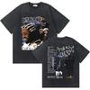 Washed Vintage Rapper Drake Take Care Album Graphic T Shirts Men Hip Hop Retro Tshirt Mens Fashion Casual Oversized Tee Shirt