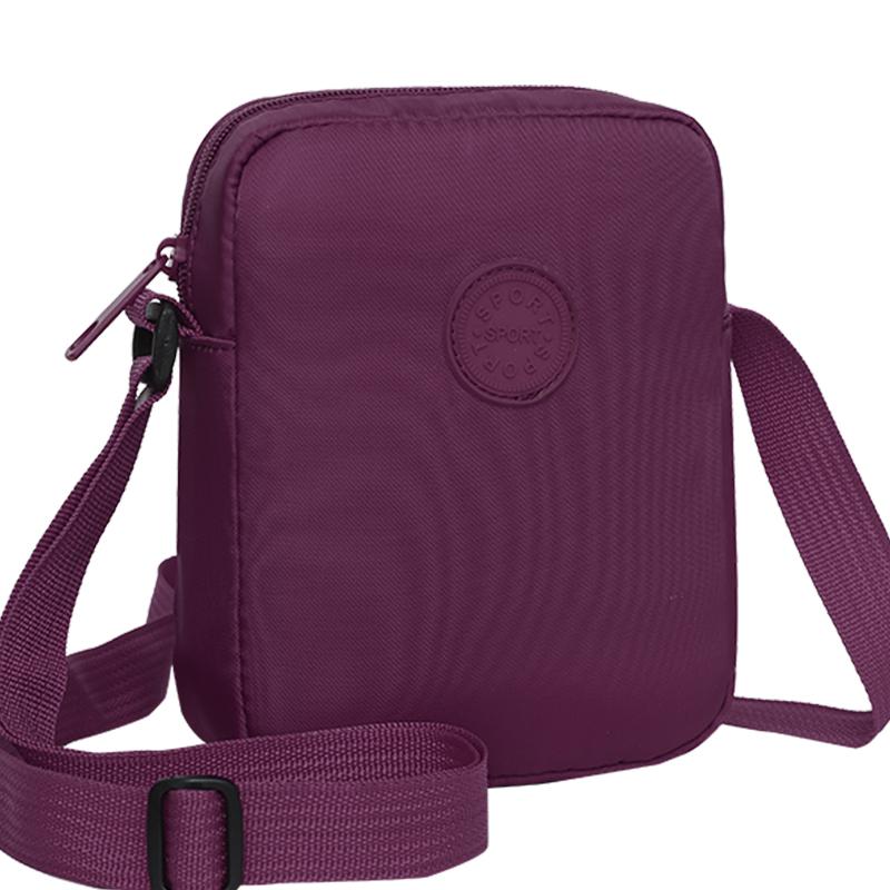 Elegant Minimalist Phone Crossbody Bag Round Decor Mini Shoulder Bag with Adjustable Wide Strap