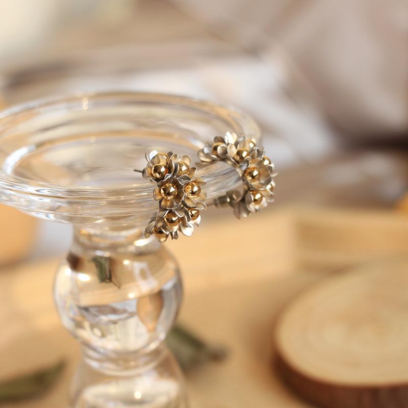 

Серьги-иглы из серебра 925 пробы в стиле ретро с корейским лесом и геометрической формой буквы «С»