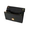 Tory Burch Emerson Metal Logo Chain Shoulder Strap Small Leather And Leather Crossbody Bag Women crossbody bag Black 136093-001