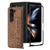 Wristband Holder Leather Case for Samsung Galaxy Z Fold 6 5 fold6 Fold3 Fold5 Fold4 Fold 4 3 5G S Pen Slot Mobile Phone Cases