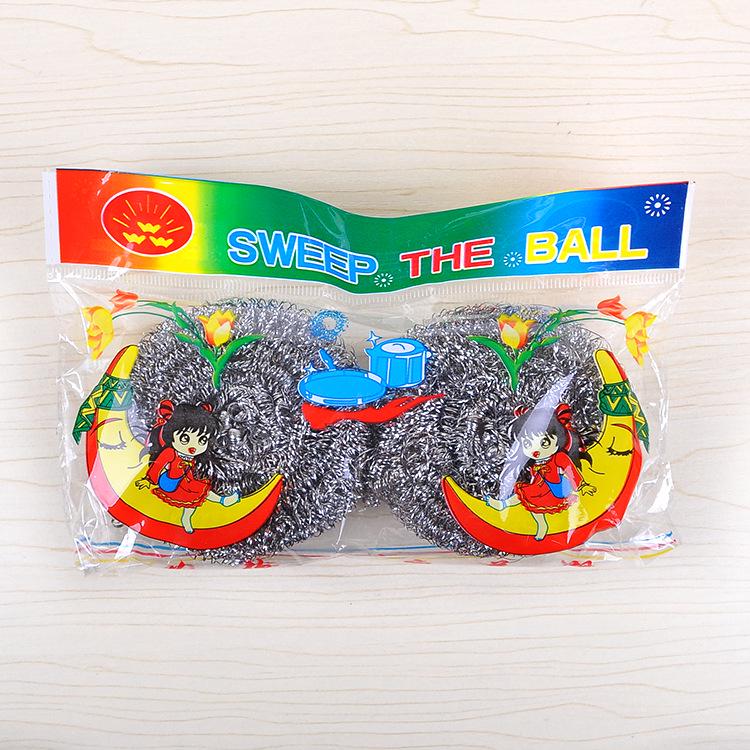 Stainless Steel Wool Pot Brush for Kitchen Cleaning