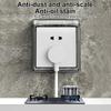 Self Adhesive Waterproof Wall Socket Cover With No Drilling Design And Easy Installation For Bathroom Kitchen Outdoor Use