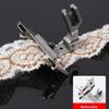 Metal Sewing Machine Presser Foot Adjustable Width Webbing Stitching Presser Foot For Heavy Duty Fabric Crafting Project
