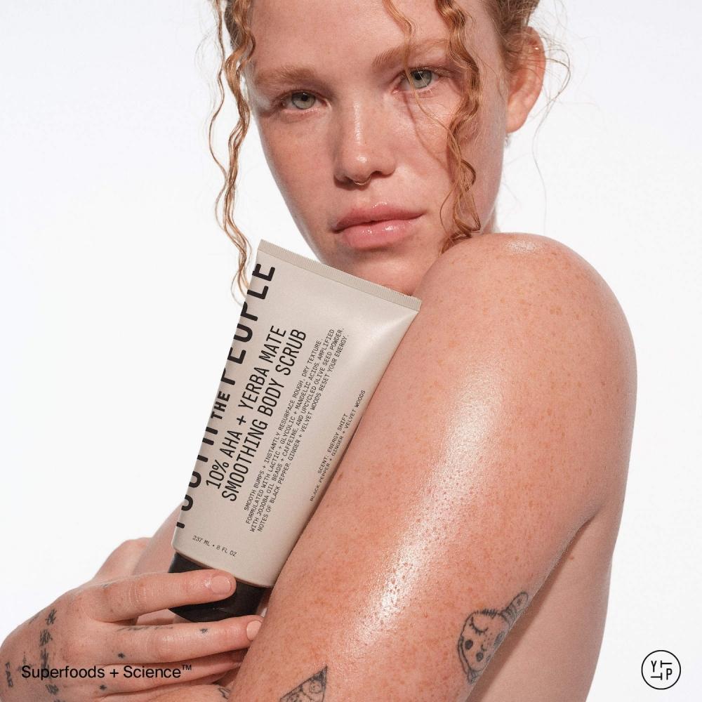 Youth To The People 10  Aha + Yerba Mate Body Scrub 8 Oz   237 Ml