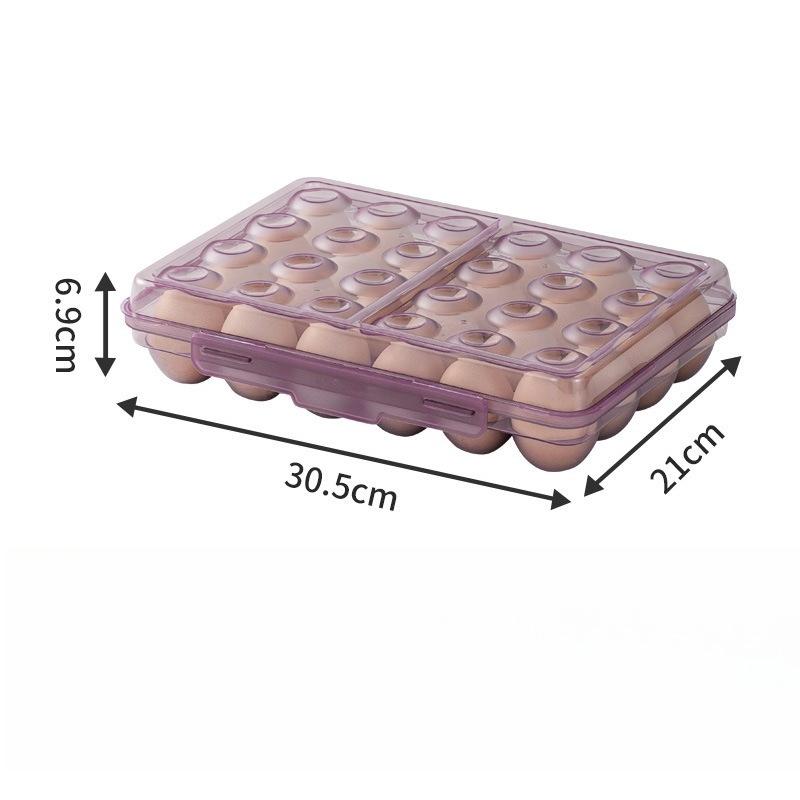 6/15/24 Grid Egg Storage Box with Anti-collision Partition Structure, Capable of Multi-layer Stacking and Pressure Resistance