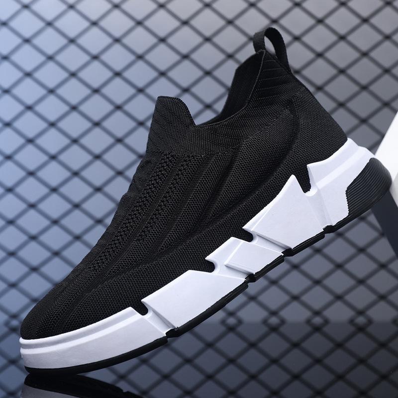 Spring New Men's Shoes Mesh Breathable and Light Men's Sports Shoes One Foot Lazy Shoes