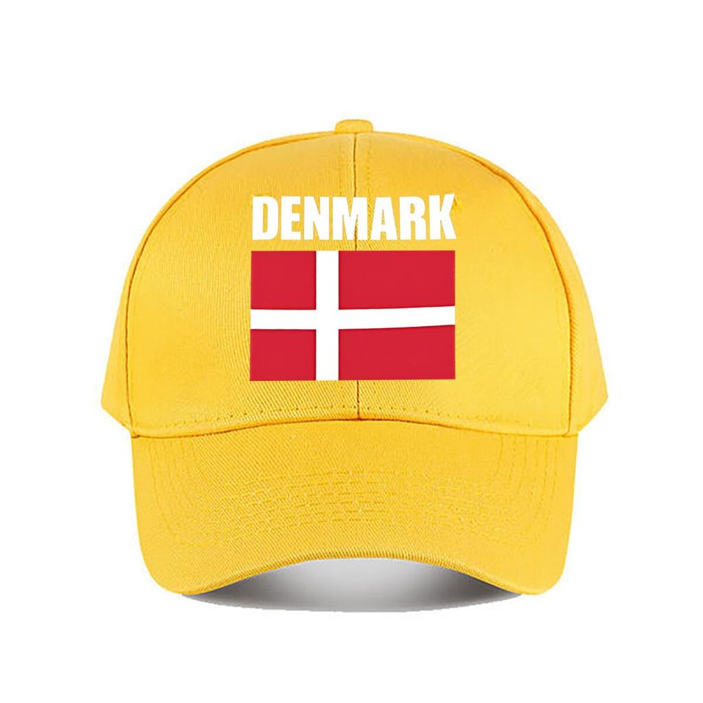 Denmark Flag Graphic Baseball Cap Fashion Outdoor Sports Sunhat Unisex Snapback Cap Womens