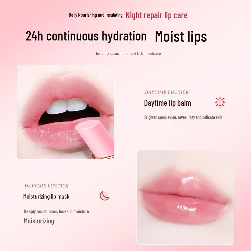 Peach-flavored Color-Changing Lipstick: Non-Stick, Non-Fading, Gradient, Long-Lasting, Moisturizing, Waterproof Lip Balm.