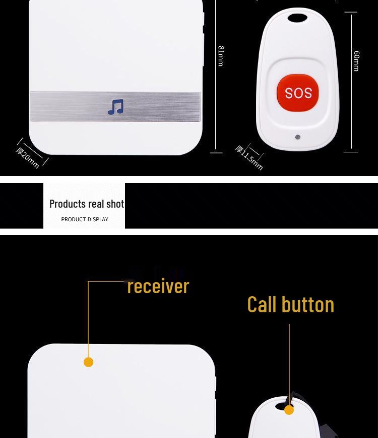 Wireless Smart Home Alarm & Doorbell: Elderly Assistance & Postpartum Care