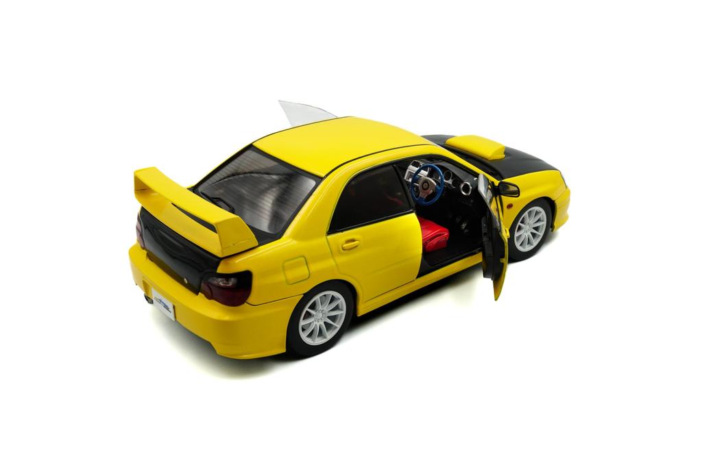 SOLID O 1/18 Scale Subaru Impreza WRX STI Solid Works 2003 (Yellow) Finished Model (S1812302)