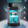 6000mAh Portable Camping Shower Intelligent LED Display Dual Speed Mode Outdoor Shower Set Waterproof Temperature Display