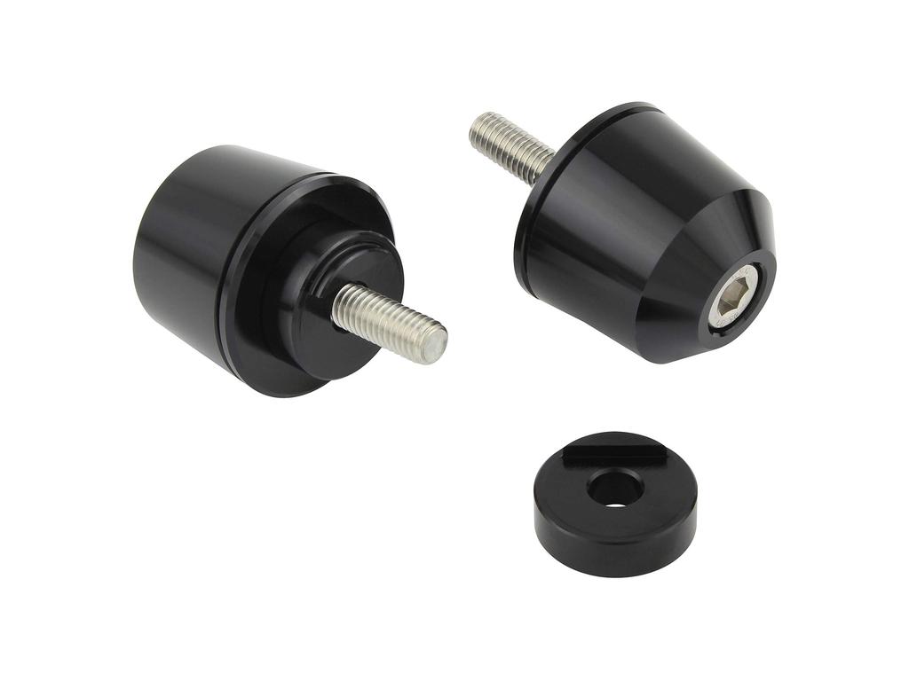 POSH FAITH Motorcycle Handlebar Ends Solid Bar Ends for Yamaha Genuine M6 Handlebars Diameter and other models Black Part - (Outer 29mm) - YZF-R25 - -