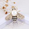 Pearl Bee Brooch, Anti Glare, Diamond Studded, Insect Chest Flower, Brooch, High-end, Niche Women's Brooch with Accessories