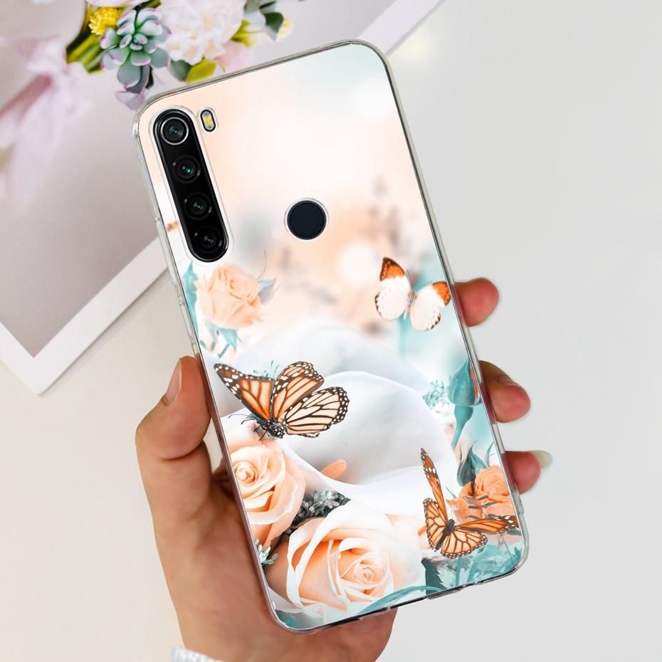 For Xiaomi Redmi Note 8 8T Phone Cases Fashion Painted Soft Silicone Back Cover For Redmi Note 8 Pro Funda Note8 T 8Pro Bumper