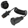 Trailer Wiring Spring Wire Connection Cables Extension Cord Caravan Connectors 12V 7 To 13 Pin