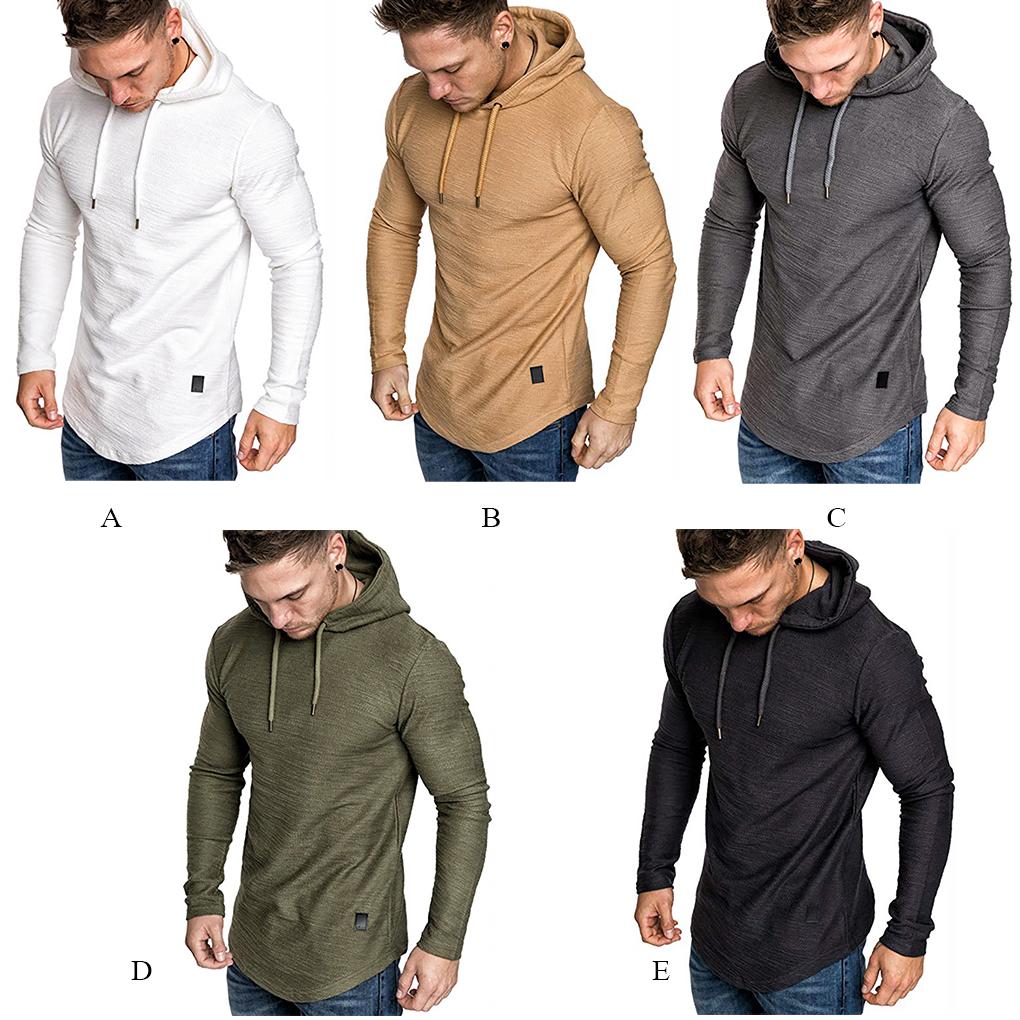 Men Hoodie Cotton Sweat Absorbing Hooded Sweatshirt Long Hooded Sweatshirt Long Sleeve Sweater Hoodie 