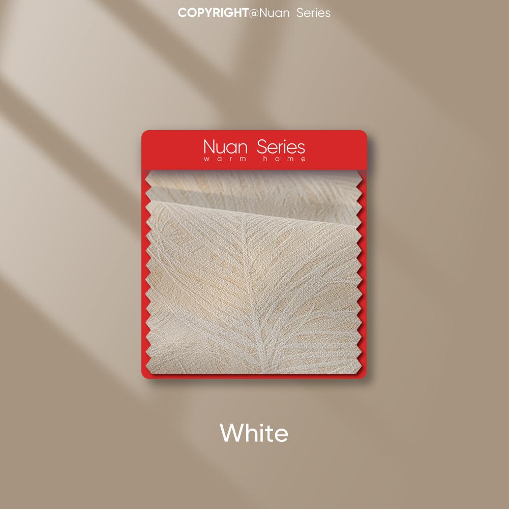 

1 шт. шторы серии Nuan цвета французский крем, рельефные шторы, жаккард, 95% затемнение, штора для спальни, гостиной, балкона, окна, для домашнего декора W100cm x L130cm белый