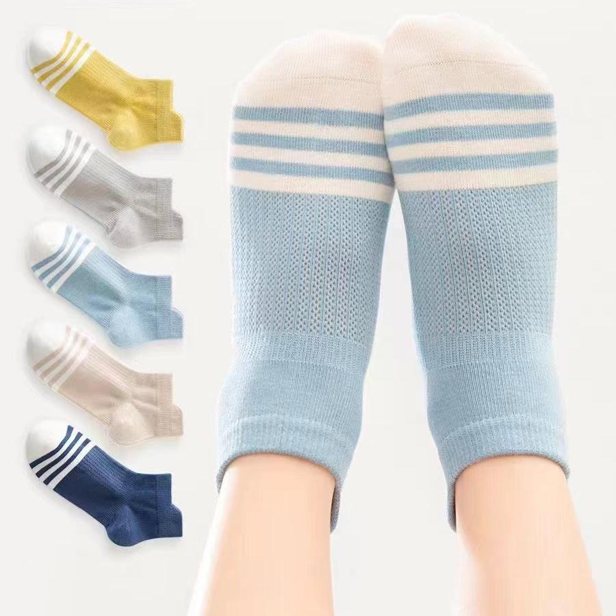 5 Pairs Boy's Dinosaur Pattern Socks Comfortable Breathable Casual Soft Kids Socks