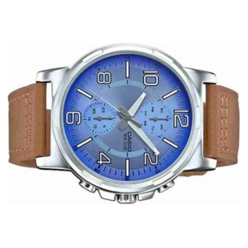Casio CASIOSTANDARD Series 50m Waterproof Quartz Movement Japanese and Korean Watch Men's Watch Blue Dial MTP-E313L-2B2