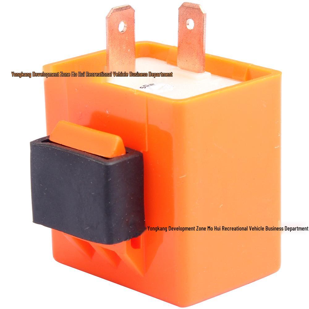 

12V 2-Pin Signal Flasher Buzzer for Off-road Vehicles, ATVs, Beach Cars, and Skateboards None