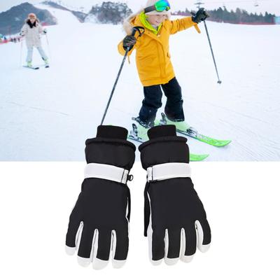 Kids Winter Mittens Soft & Breathable Fleece Lined Mitts Comfortable Warm Skiing Gloves for Children Snow Adventures