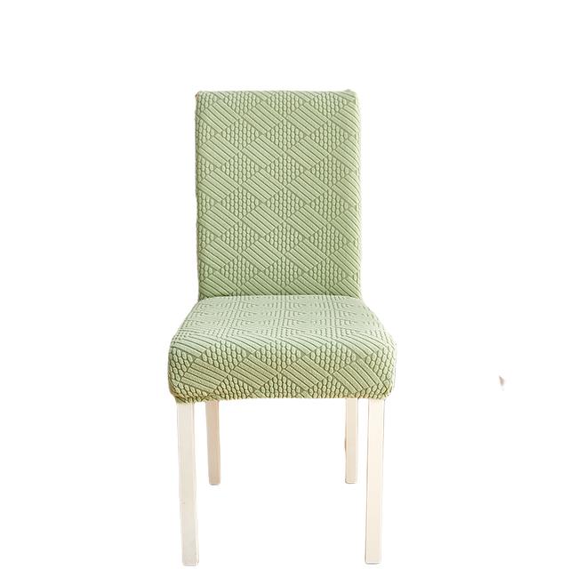 Dining Room Chair Covers Stretch Woven Jacquard Thick Plush 5 Styles String Pattern Chair Slipcovers Super Secure Chair Guard