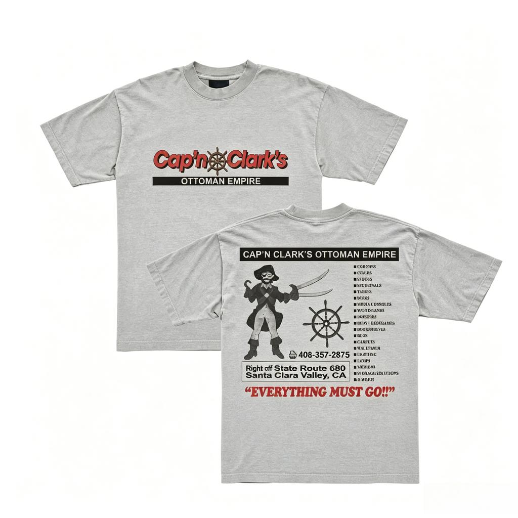2026 Film Backrooms Capn Clarks Grafické tričko Bavlna Prodyšné Unisex Unisex Tričko Y2k Pohodlné Ležérní Streetwear Top
