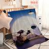 Animație W-Wall-E DSN Pătură Pătură pentru Canapea Sofa Călătorie Casă Picni Pătură de Flanelă cadou de ziua de naștere Călduroasă Confortabilă