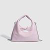 2025 Autumn Winter Simple Handbag Gentle Sweet Bow Tie Korean Style Simple Casual Crossbody Bag Tote Bag