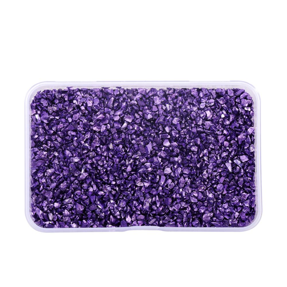 30/50/80 g/caixa cor pedras de vidro esmagado resina enchimento para diy resina cola epoxy molde irregular cristal arte do prego decoração jóias fazendo