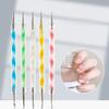 Nail Art Brushes Kit 5Pcs Professional, Double-Head Acrylic Drawing Pen Manicure Design Tool