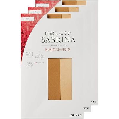 SABRINA Warm Pantyhose 3 Pairs Nude Beige M-L Run Resistant Thermal Stockings for Women