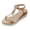Womens Summer Sandals Size 9 Women'S Thick Soled Braided Hollow Casual Shoes For Outdoor Wear In Spring And Sandales Femmes éTé