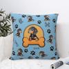 Dachshund Paws Square Pillow Case Dogs Animal Cushion Covers Vintage Polyester Decorative Pillowcase for Home 45x45cm