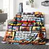 Grand Theft Auto Personalized Name Blanket Multi-purpose Customizable Blanket Durable Comfort Throw For Nap Home Decor Office Couch All-Season Use