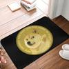 Cryptocurrency Dogecoin Floor Door Kitchen Bath Mats Anti-Slip Outdoor Bitcoin Geek Doormat Garage Entrance Carpet Rug