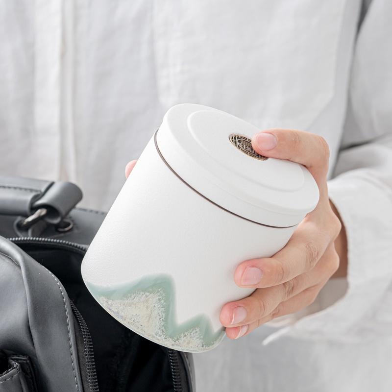 Ceramic Quick Tea Cup Kung Fu Tea Set Portable Bag Tea Brewing Cup