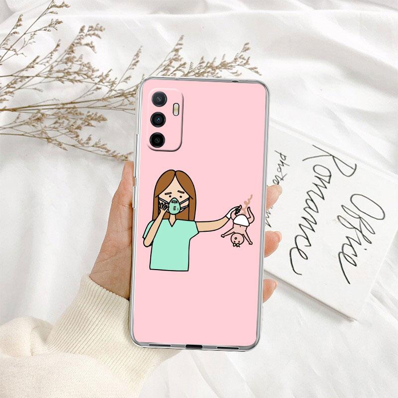 Doctor Nurse Transparent Phone Case for Motorola Moto Edge 20 30 40 50 S30 Fusion Ultra Pro Neo Lite + G200 G23