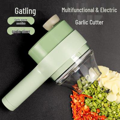 Hachoir à ail électrique Gatling multifonctionnel & Hache-viande avec poignée