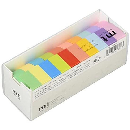 Kamoi Kakoshi Masking Tape Mt 10 Color Set 15mm7m Bright Colors 2 MT10P003R