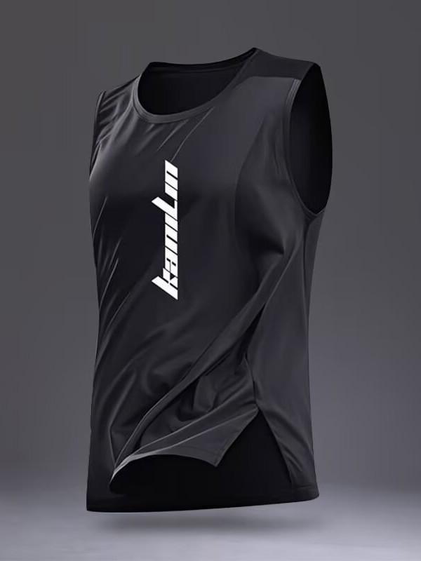 Men's Quick-Dry Sleeveless Sports Vest for Running, Fitness, and Basketball Training