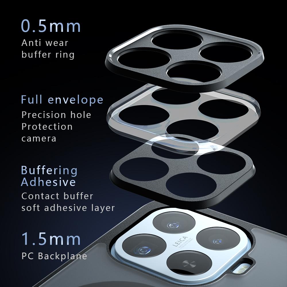 For Xiaomi Mi 17T/17T Pro Case Magnetic Matte Frosted Translucent Airbag Drop-proof Non-yellowing Anti-Fingerprint Cover