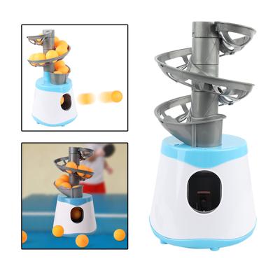 Mini macchina da ping pong per addestramento robot automatico con palline da ping pong blu