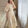 Amerikanische Damenbekleidung 2026 Frühling und Sommer neuer Trend Pullover One-Shoulder-Top High-Waist schmaler Jumpsuit